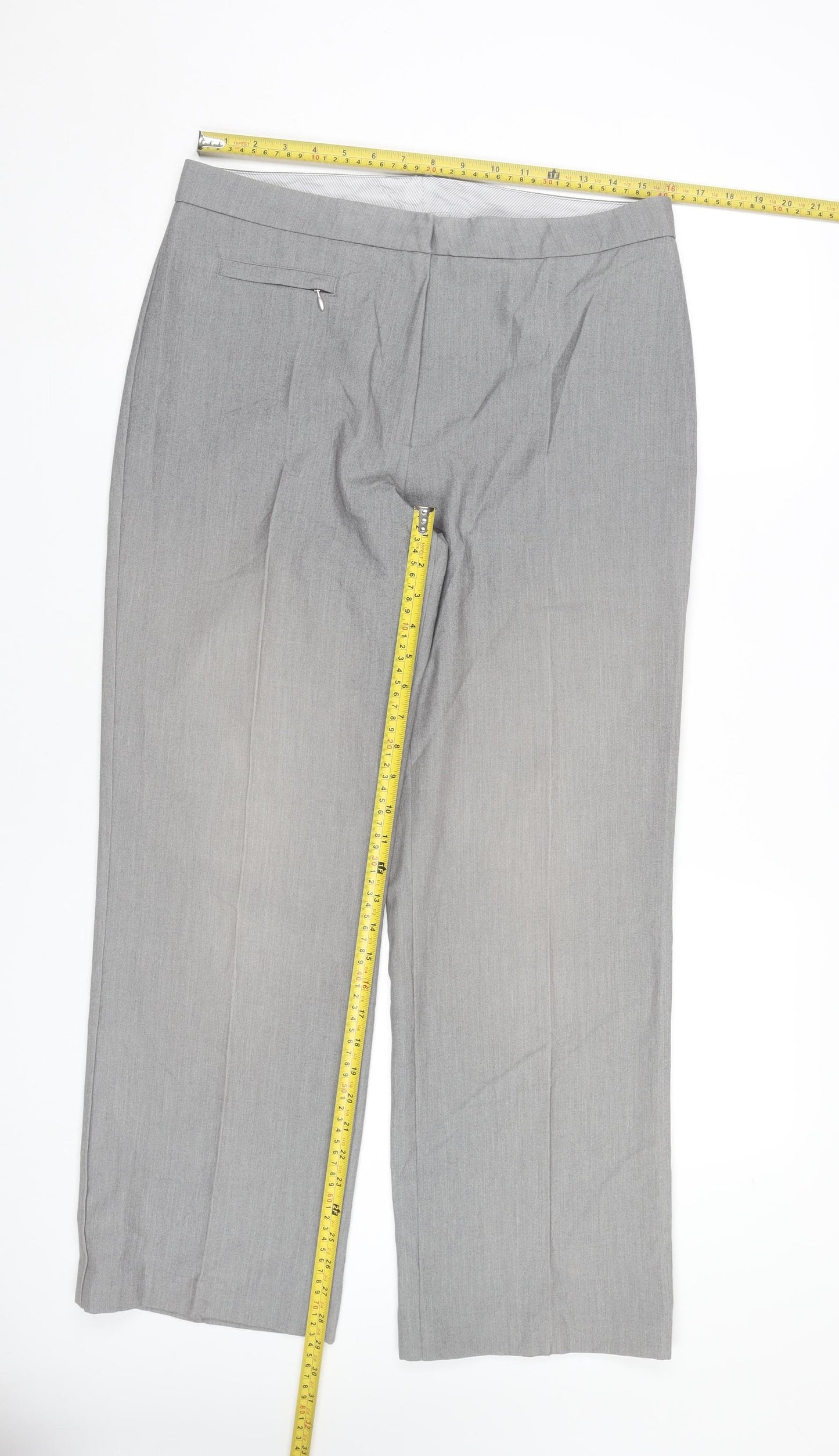 Marks and Spencer Women’s Grey Size 14 Dress Pants Trousers Workwear