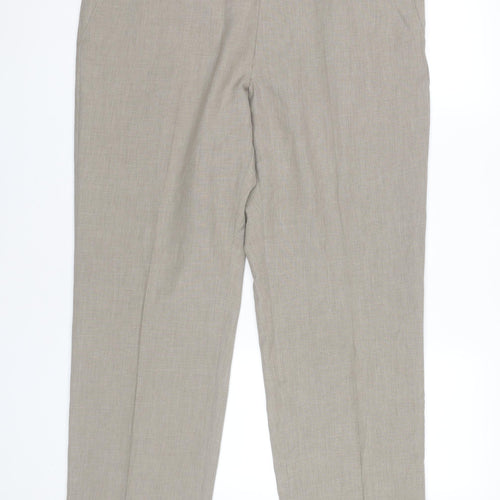 Marks and Spencer Mens Beige Dress Pants Size 38W 29L Polyester