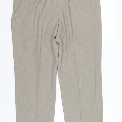 Marks and Spencer Mens Beige Dress Pants Size 38W 29L Polyester