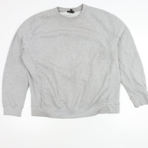 New Look Unisex Adults Grey Pullover Sweatshirt L Crew Neck