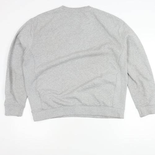 New Look Unisex Adults Grey Pullover Sweatshirt L Crew Neck