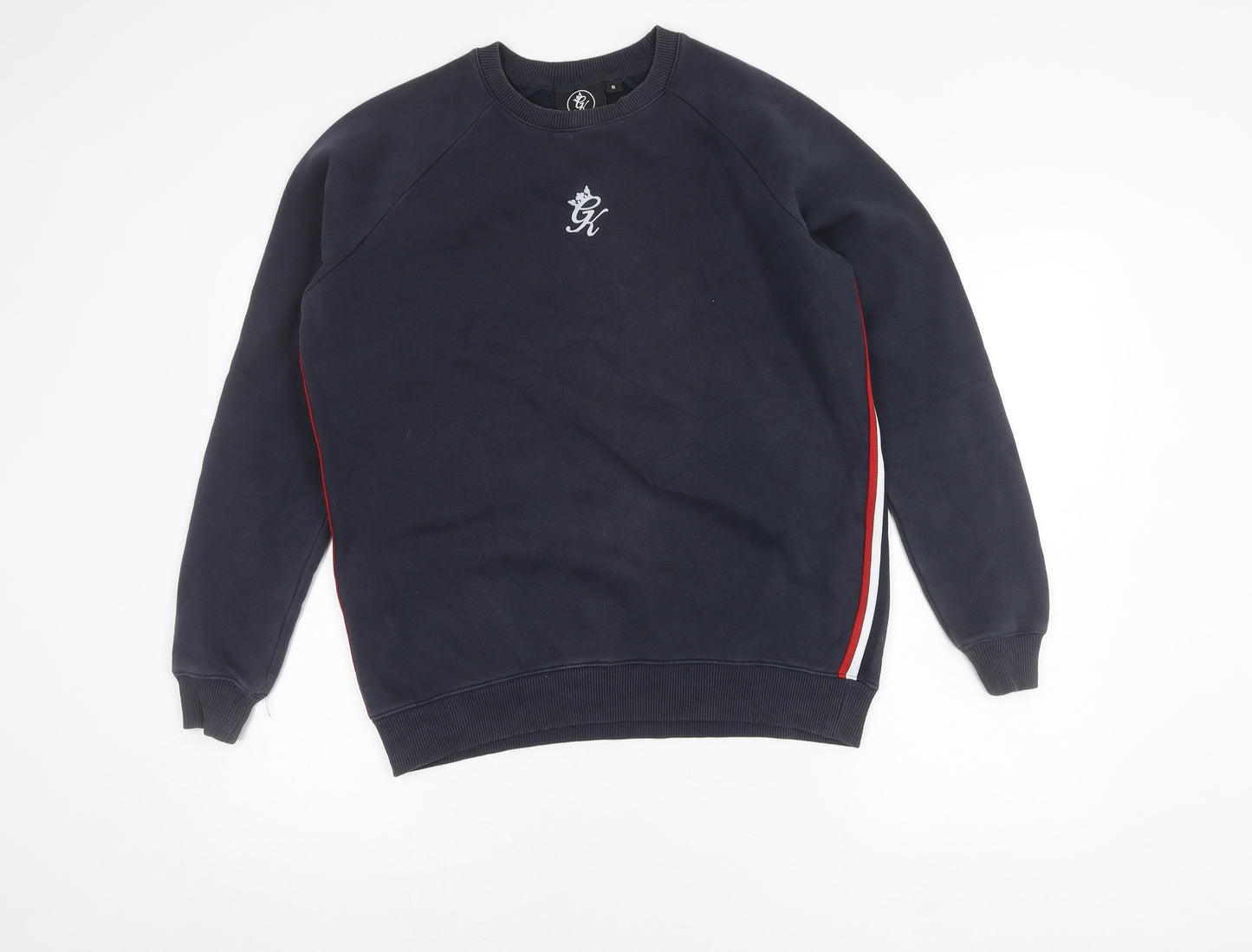 Gym King Men’s Blue Sweatshirt Small Crew Neck Pullover Logo