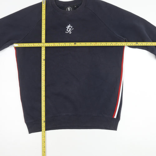 Gym King Men’s Blue Sweatshirt Small Crew Neck Pullover Logo