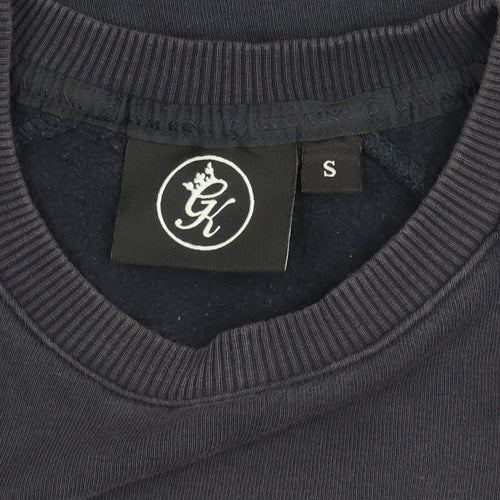 Gym King Men’s Blue Sweatshirt Small Crew Neck Pullover Logo