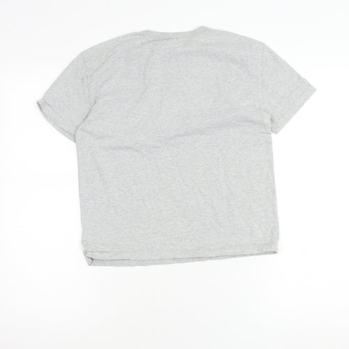 GAP Kids Boys Grey Short Sleeve Henley T-Shirt 10-11 Years