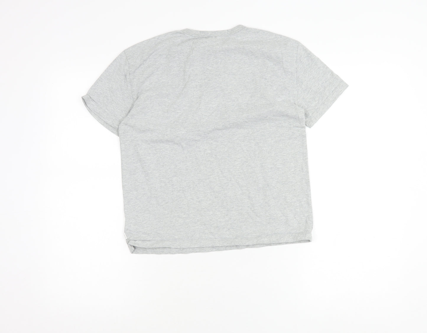 GAP Kids Boys Grey Short Sleeve Henley T-Shirt 10-11 Years