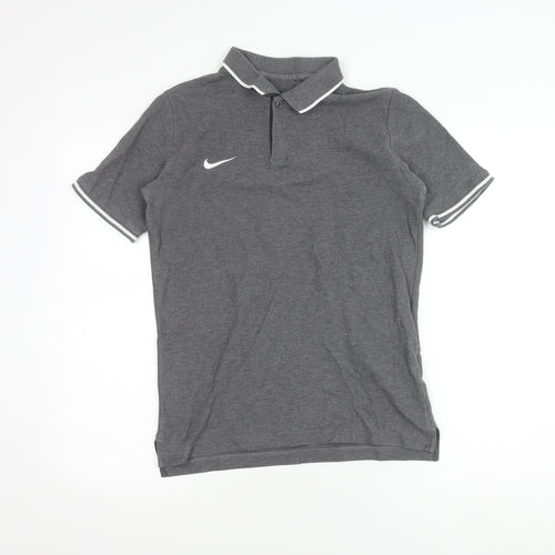 Nike Men's Grey XL Cotton Polo Shirt Short Sleeve Sports Casual