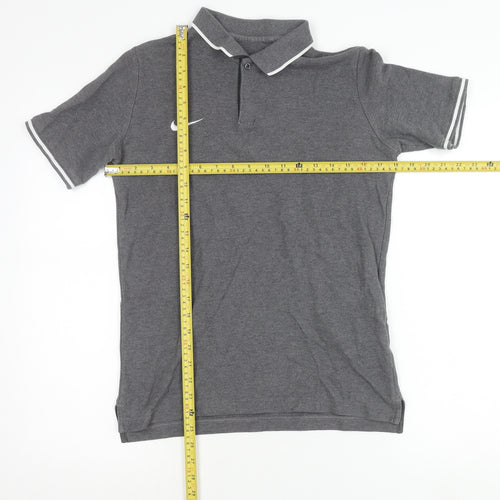 Nike Men's Grey XL Cotton Polo Shirt Short Sleeve Sports Casual