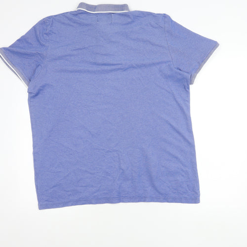 Burton Menswear Blue Polo Shirt Men’s 2XL Regular Fit Casual