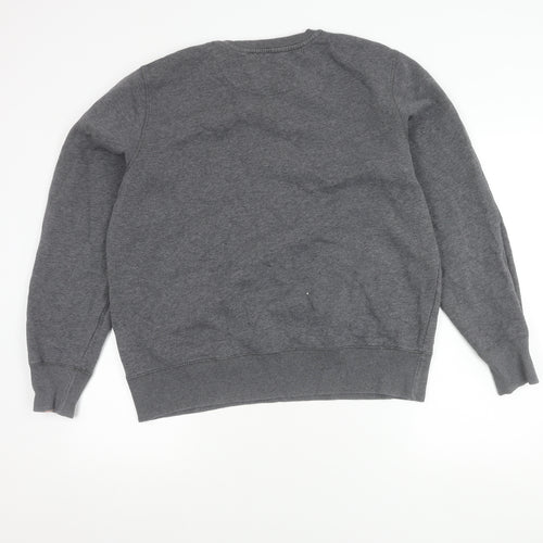 Nike Mens Grey Medium Pullover Sweatshirt Crew Neck Sportswear