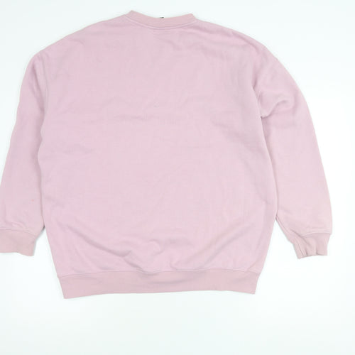 Factorie Women’s Pink Pullover Sweatshirt Small Cotton Blend