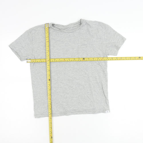 GAP Kids Girls Grey Crew Neck Short Sleeve Cotton T-Shirt Age 10 Years