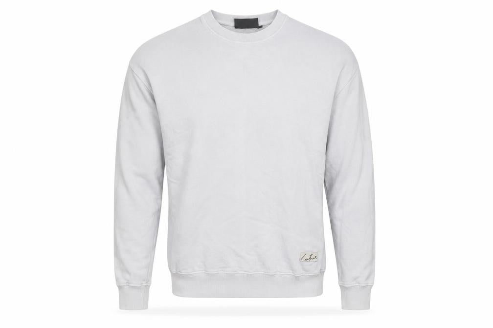 Front view of Couture Club Men’s Grey Cotton Logo Sweatshirt M Regular Fit