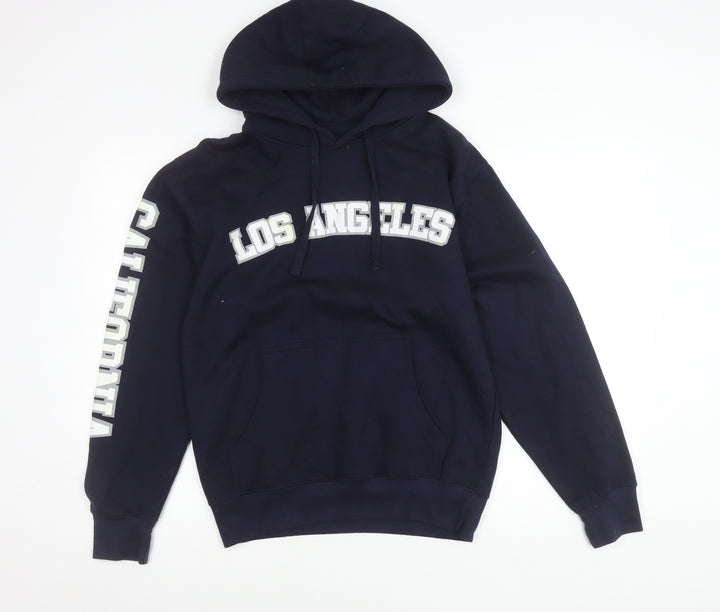 Social Culture Mens Blue Hoodie Los Angeles California M Pullover