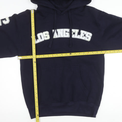 Social Culture Mens Blue Hoodie Los Angeles California M Pullover