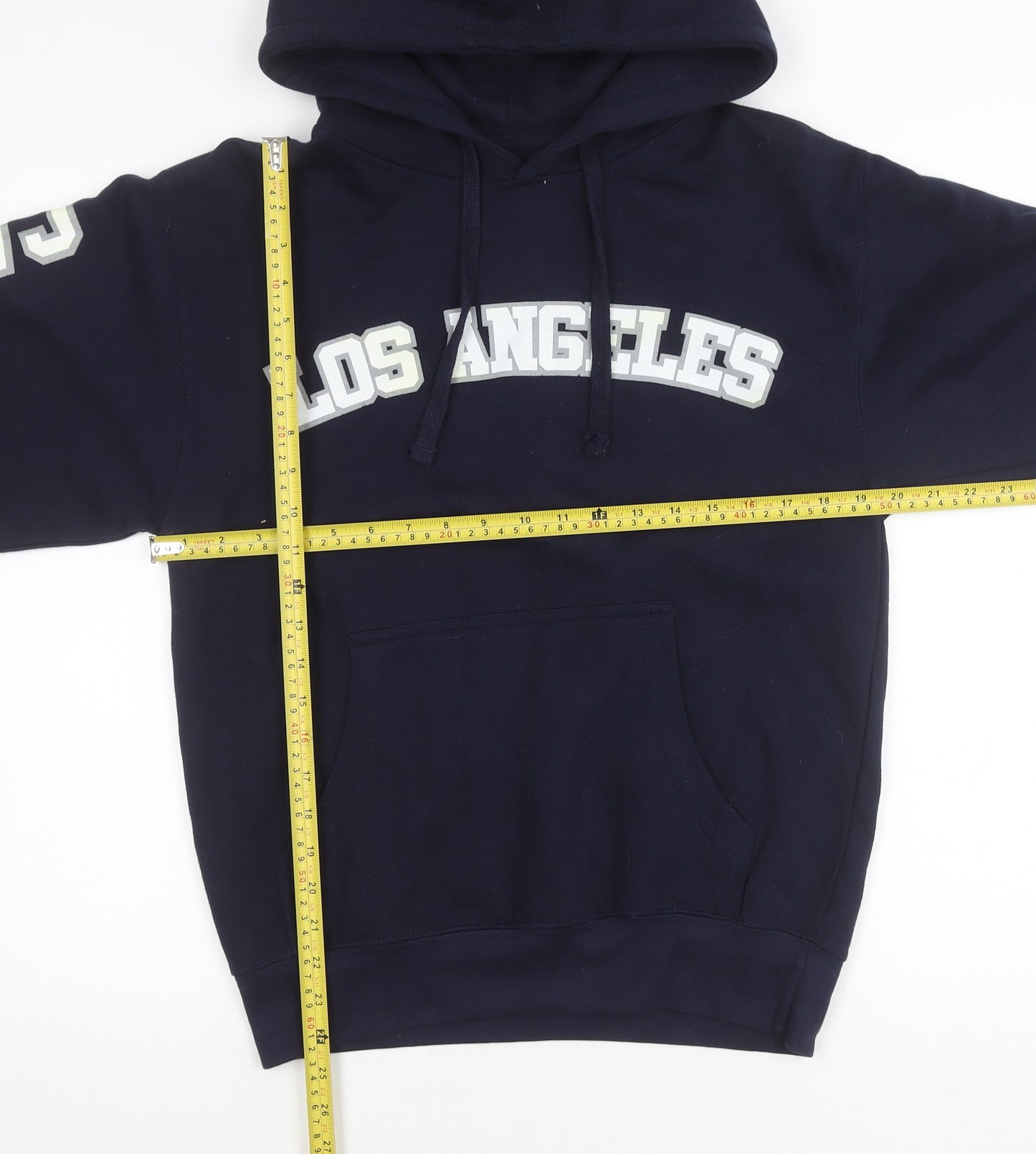 Social Culture Mens Blue Hoodie Los Angeles California M Pullover