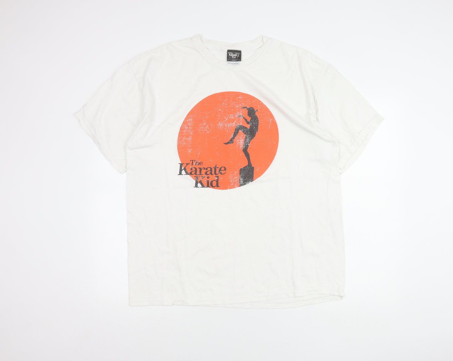 The Karate Kid Men’s White XL Graphic Retro Movie T-Shirt