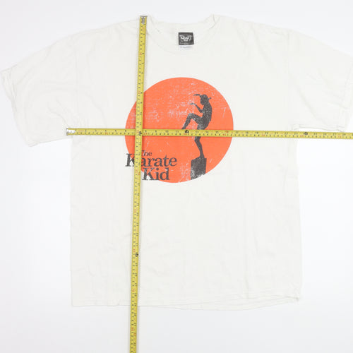 The Karate Kid Men’s White XL Graphic Retro Movie T-Shirt
