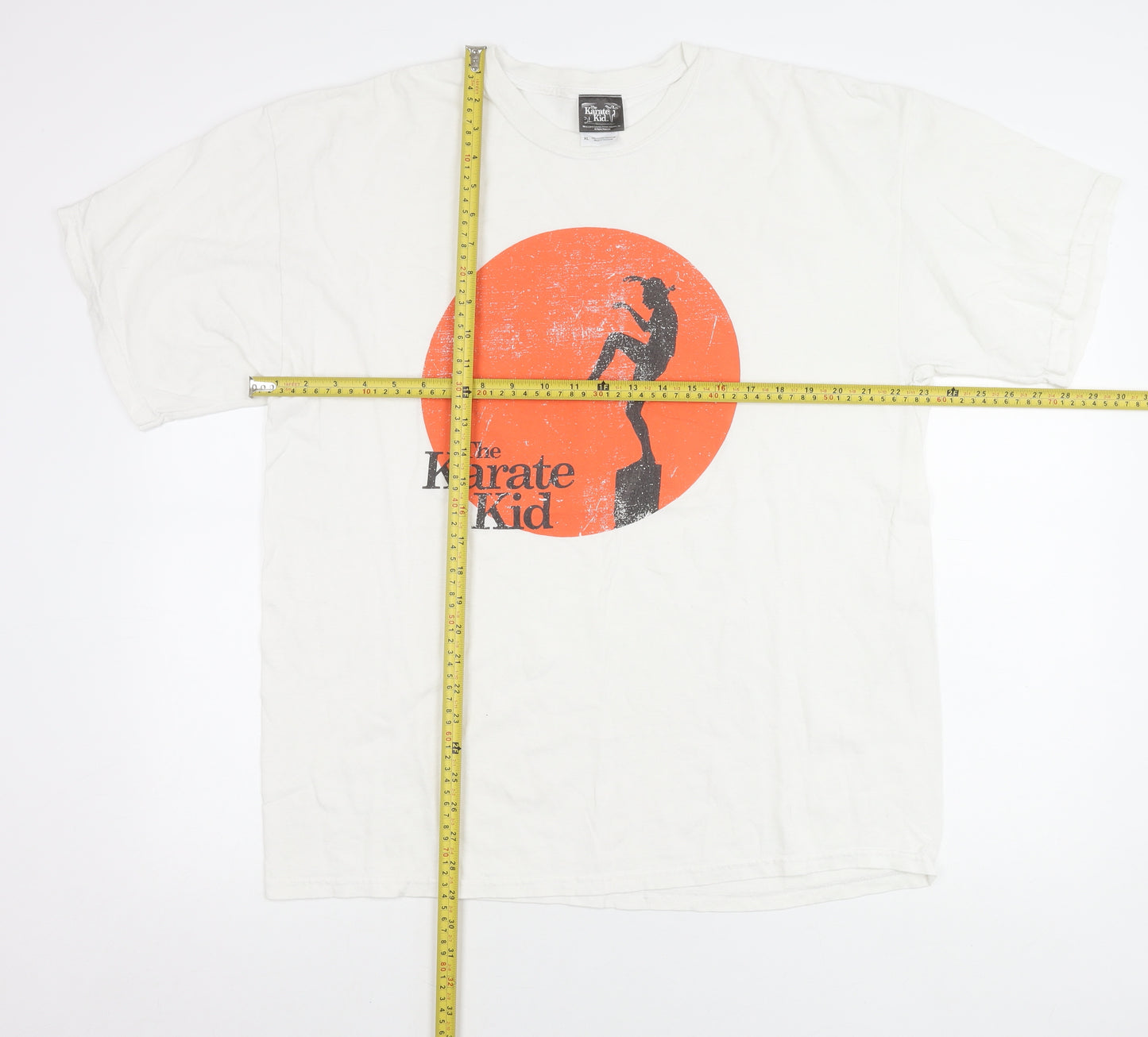 The Karate Kid Men’s White XL Graphic Retro Movie T-Shirt