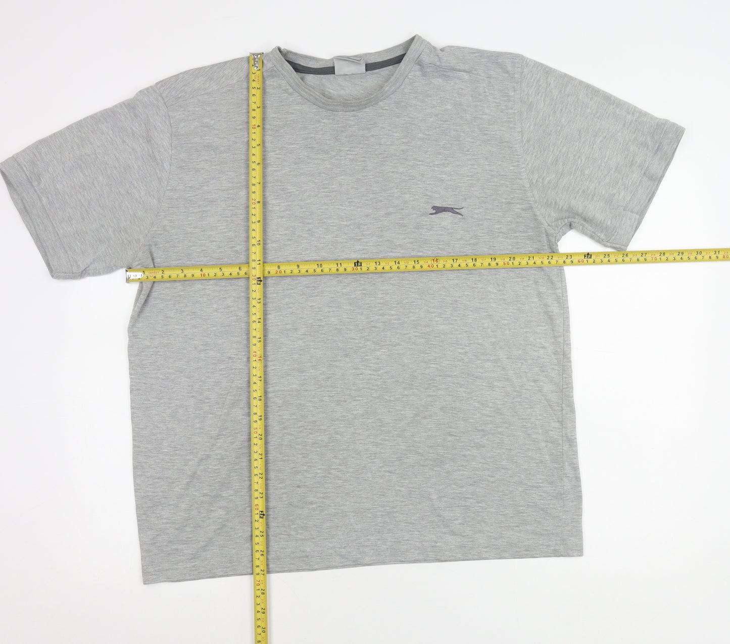 Slazenger Men’s Grey Crew Neck Short Sleeve T-Shirt L