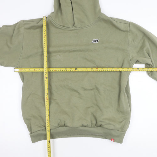 New Balance Mens Green Pullover Hoodie Small Regular Fit Sportswear