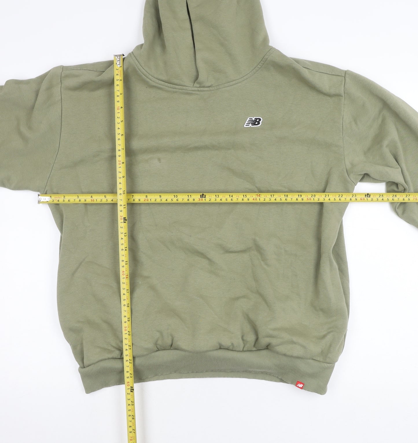 New Balance Mens Green Pullover Hoodie Small Regular Fit Sportswear