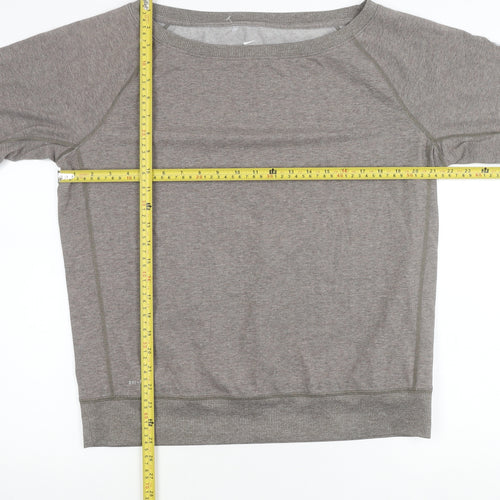 Nike Women’s Grey Dri-Fit Pullover Sweatshirt Size L Long Sleeve