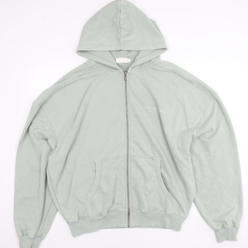 Vanquish Womens Green L Relaxed Fit Hooded Full Zip Jacket