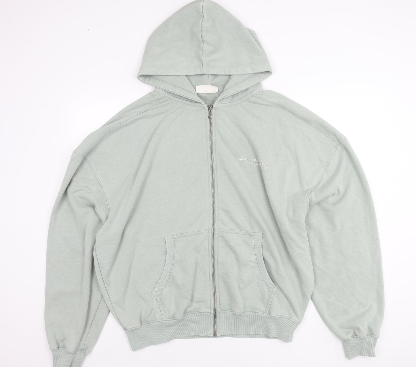 Vanquish Womens Green L Relaxed Fit Hooded Full Zip Jacket