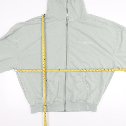 Vanquish Womens Green L Relaxed Fit Hooded Full Zip Jacket