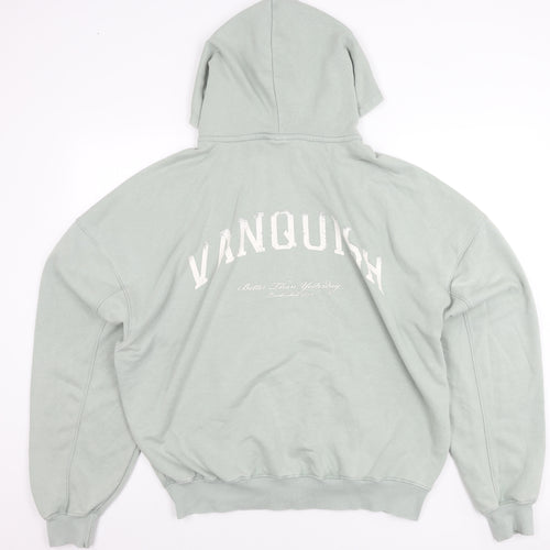Vanquish Womens Green L Relaxed Fit Hooded Full Zip Jacket