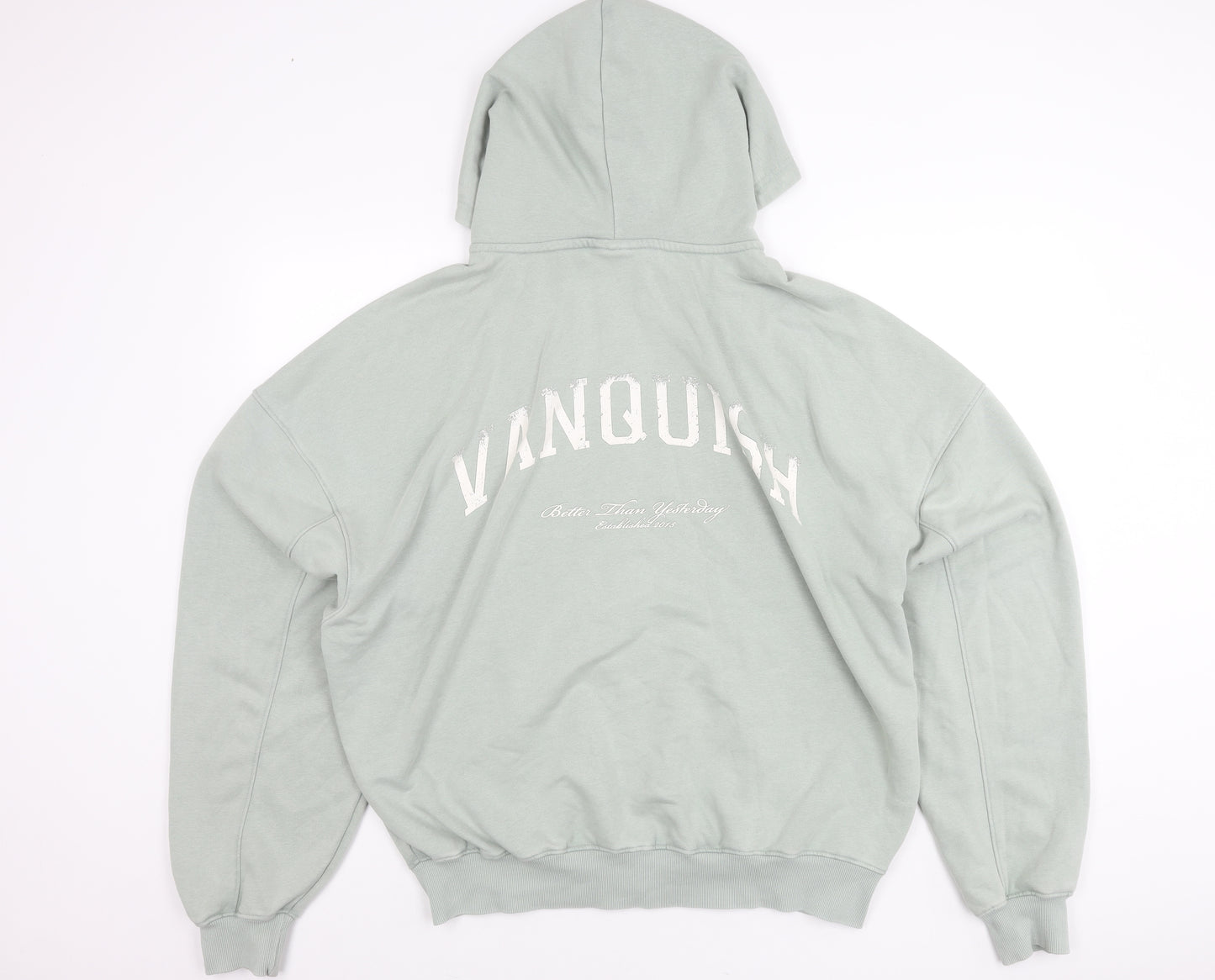 Vanquish Womens Green L Relaxed Fit Hooded Full Zip Jacket