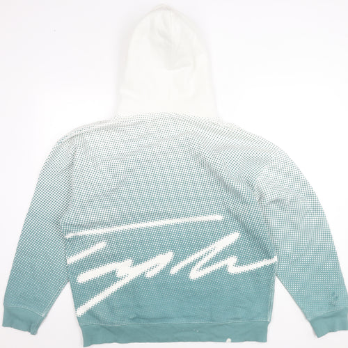 Topman Men’s Green Pullover Hoodie L Long Sleeve Graphic Print