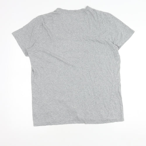Gap Women’s Grey V-Neck Short Sleeve Cotton T-Shirt Size M