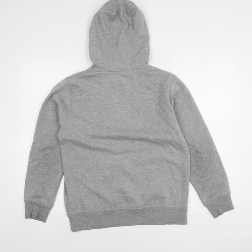 McKenzie Boys Grey Hoodie 13-14 Years Pullover Regular Fit Logo Print