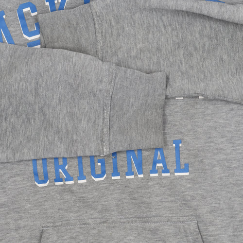 McKenzie Boys Grey Hoodie 13-14 Years Pullover Regular Fit Logo Print