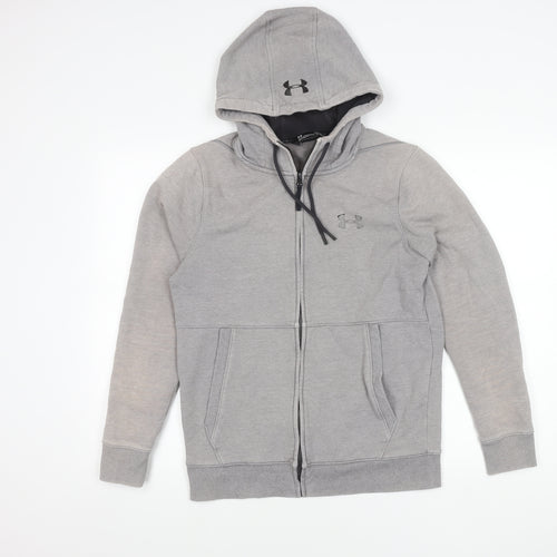 Under Armour Men's Grey Small Full Zip Hoodie Jacket