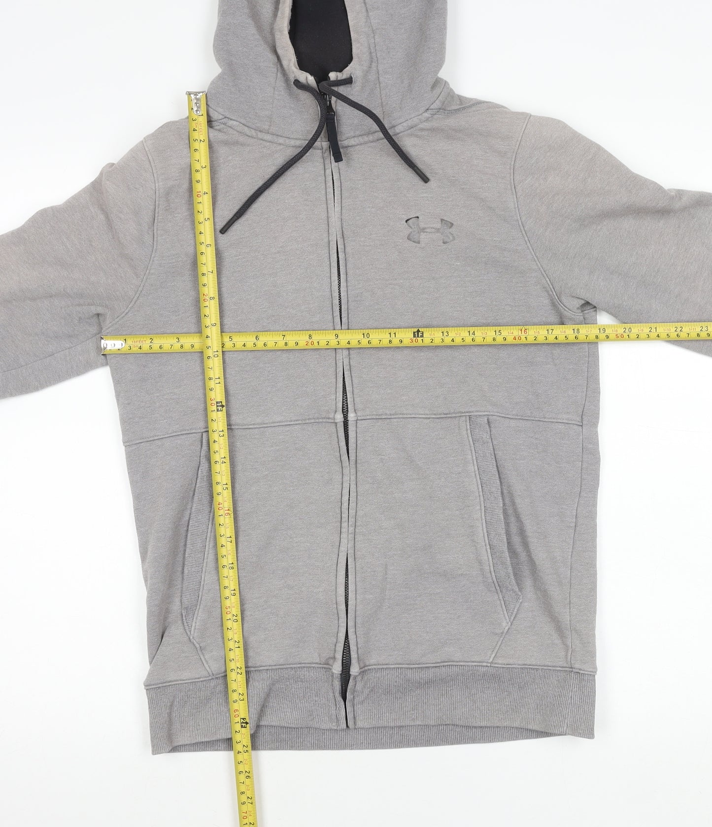 Under Armour Men's Grey Small Full Zip Hoodie Jacket