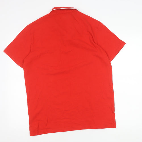 Penguin by Munsingwear Men’s Red Polo Shirt L Cotton Short Sleeve