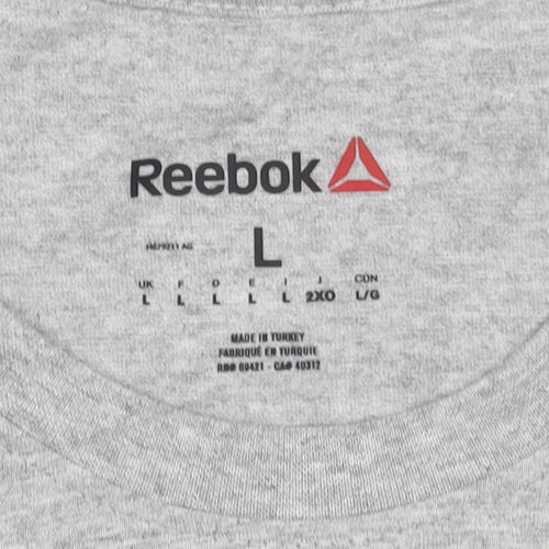 Reebok Men’s Grey Ireland UFC Graphic Logo T-Shirt Size L