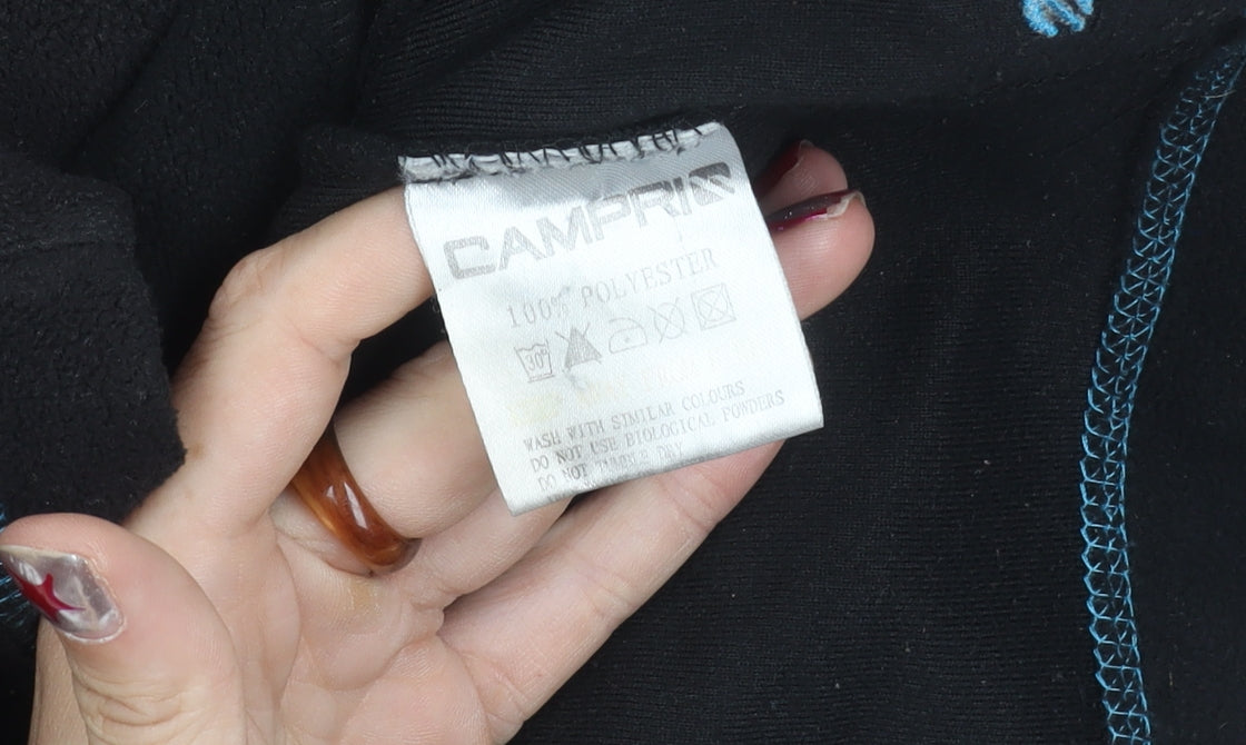 Campri Women’s Black Size 10 Fleece Full Zip Outdoor Jacket