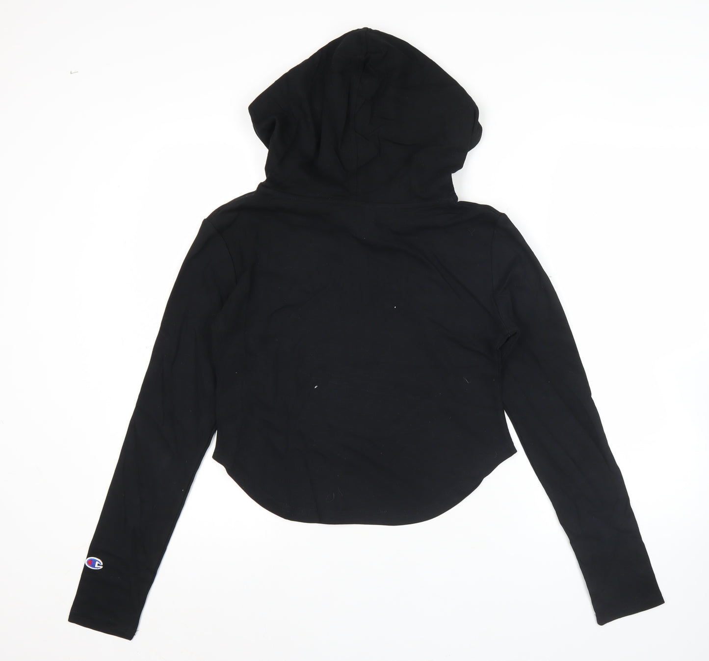 Champion Womens Black Large Hoodie Sweatshirt Long Sleeve Zip