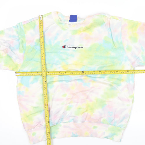 Champion Womens Multicoloured Medium Tie Dye Crew Neck Sweatshirt