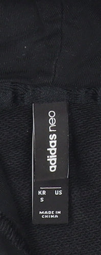 Adidas Womens Black Size 10 Pullover Hoodie Sweatshirt with Logo