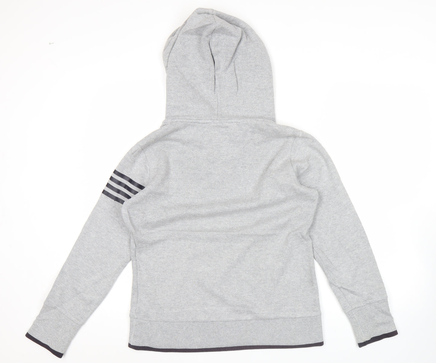 Fila Mens Grey Henley Hoodie Size M Hooded Sweatshirt Logo Sports