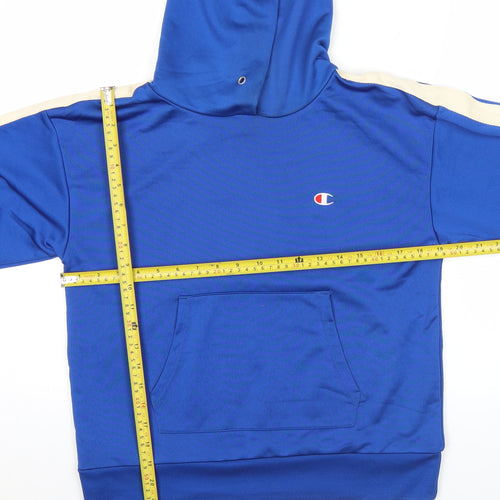 Champion Women's Blue Pullover Hoodie Size M Polyester Blend