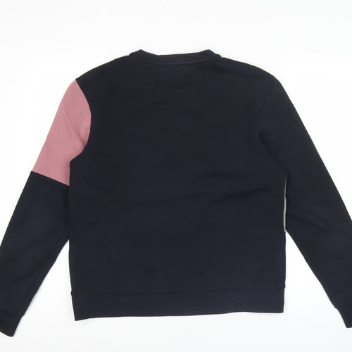 Jack & Jones Men’s Black Colourblock Sweatshirt XS Crew Neck