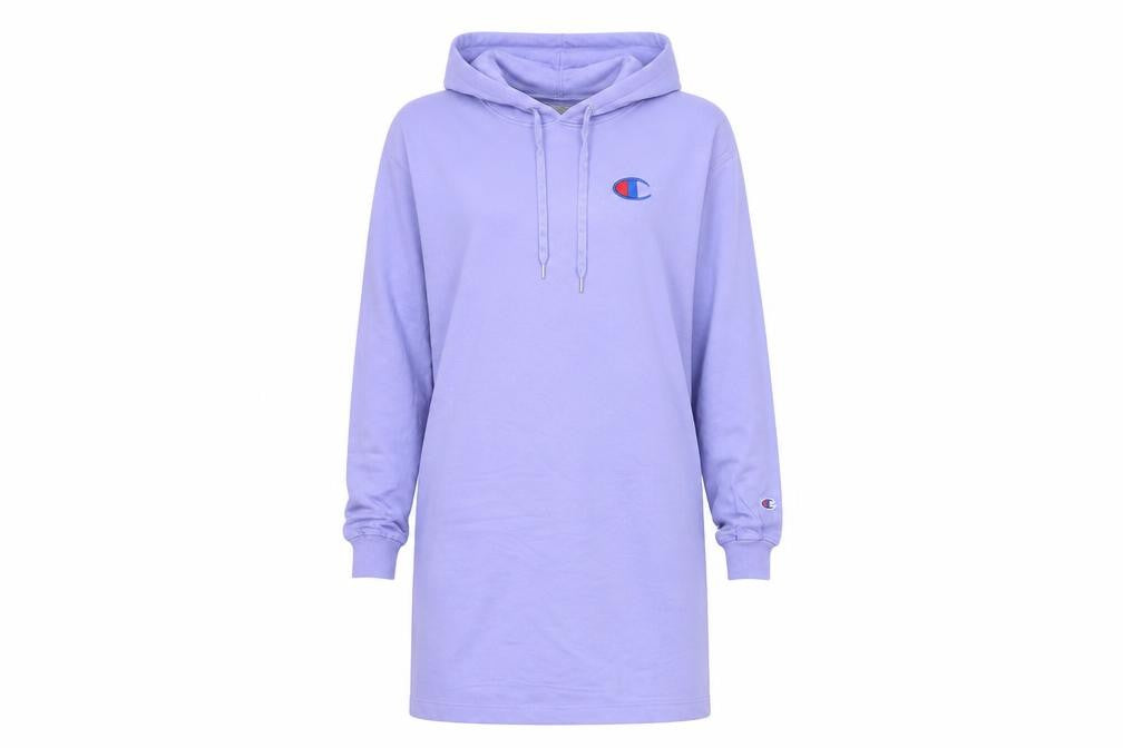 Champion Women’s Purple Tunic Hoodie Dress Size M Long Sleeve