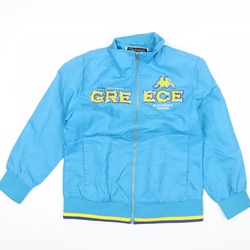 Kappa Women’s Blue Track Jacket Size 12 Full Zip Sportswear