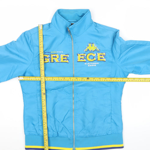 Kappa Women’s Blue Track Jacket Size 12 Full Zip Sportswear